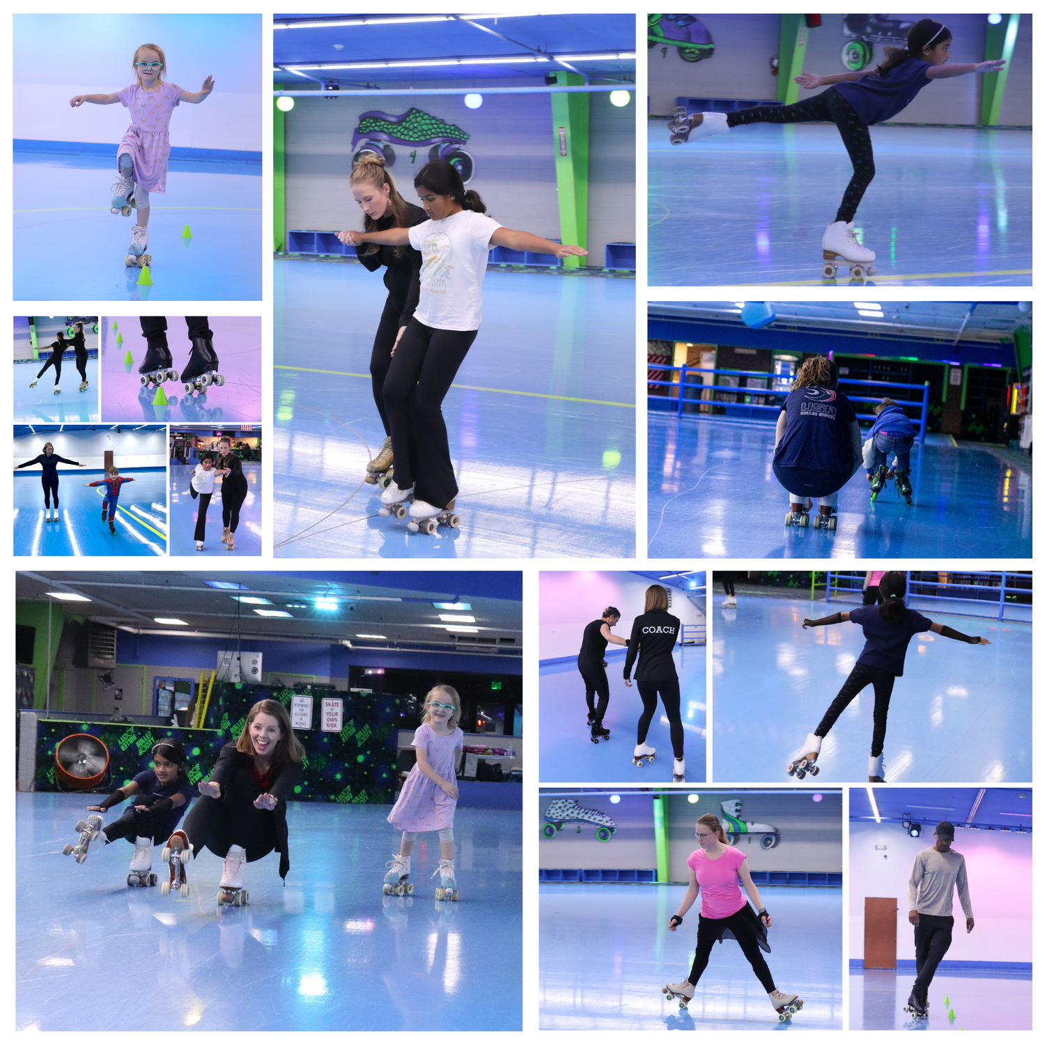 Learn to skate class, roller skating, all ages learn to roller skate, fun learning to roller skate, best roller skating coaches in Colorado, mile high artistic skating club